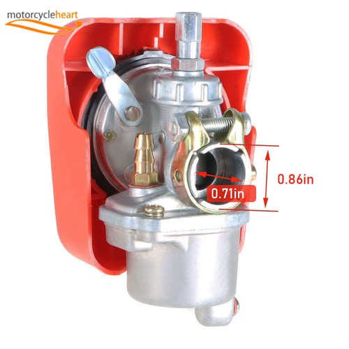 Red bike engine carburetor - bike, for