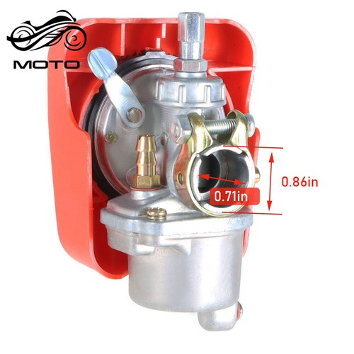 New bike engine red carburetor - new,